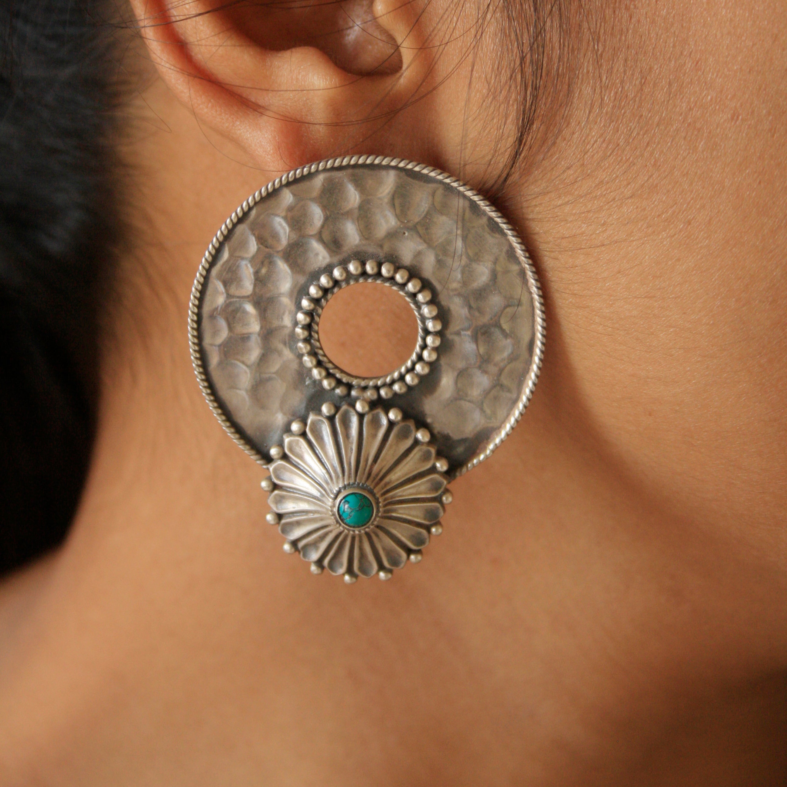 Buy Shaya by CaratLane Liesel Earrings in Oxidised 925 Silver online